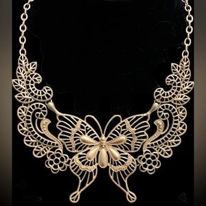 One Of A Kind Large Statement Butterfly Necklace